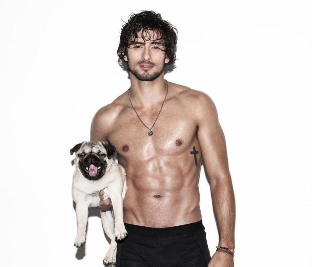 Hottie with pug 