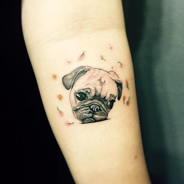 pug tattoo