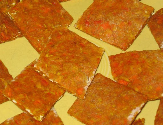pumpkin and carrot dog treats