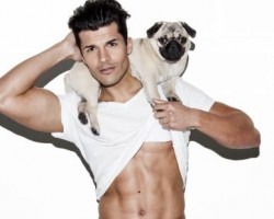 [VIDEO] Helmut and Hotties – Pug Posing with These HOT Men for Charity Makes Us Melt!