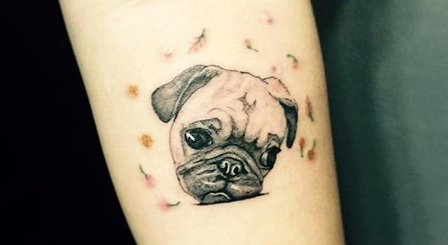 pug tattoo