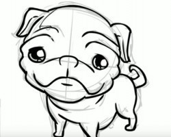 (VIDEO) Have You Always Wanted to Draw a Cute Pug? Now’s Your Chance! This Artist Shows You How!