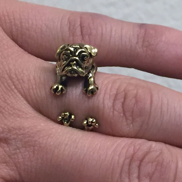 Pug Hug Ring